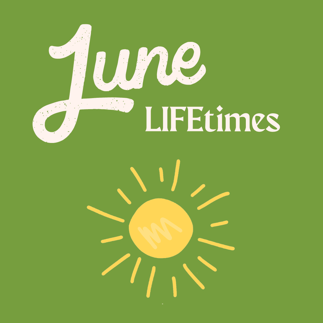 June LIFEtimes logo with a yellow sun