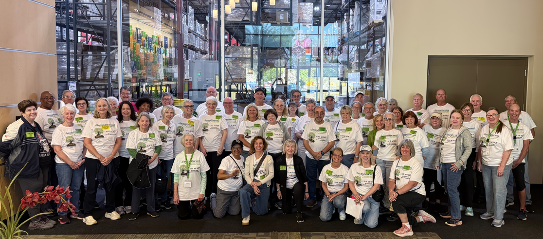 LIFE group photo at the 2nd Harvest Food Bank